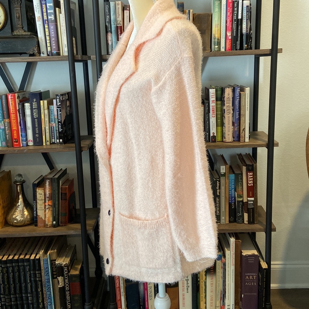 Lovely and Super Soft Pink Double-Breasted Sweater